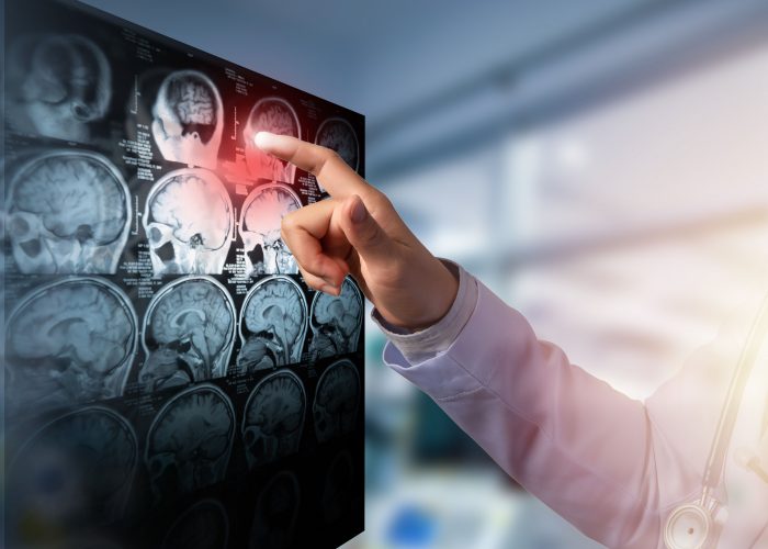 Doctor accessing medical data