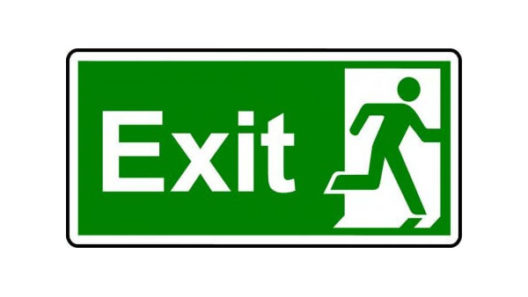 Emergency exit sign