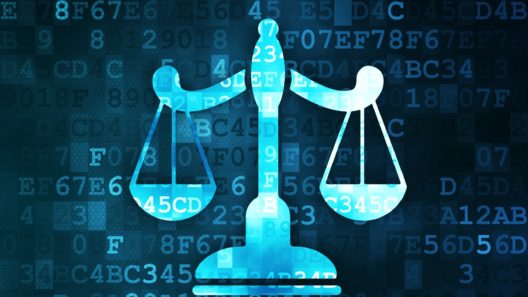 Pixelated scales on digital background