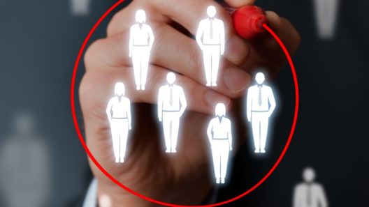 icons of six people being circled with a red pen