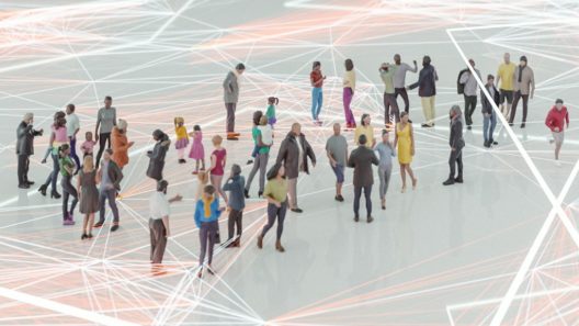 people-and-modern-technology-connection